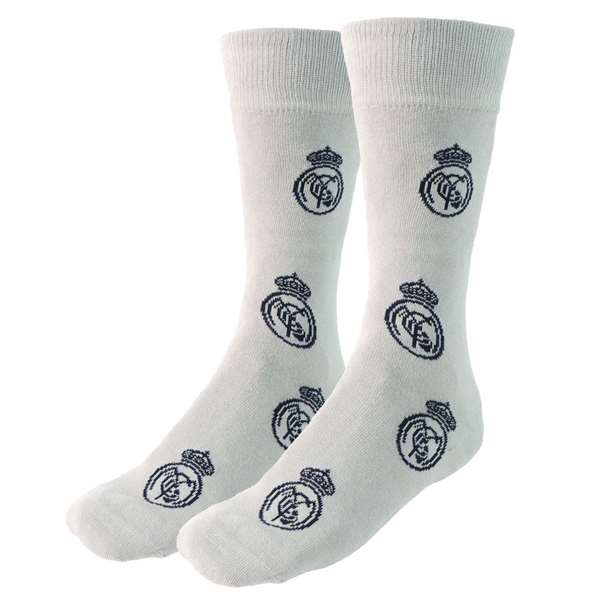 Cerdá Calcetines Niño Real Madrid Talla 27-30 y 31-34, Pack de 6.6 pares, Color Gris
