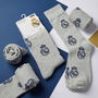 Cerdá Calcetines Niño Real Madrid Talla 27-30 y 31-34, Pack de 6.6 pares, Color Gris