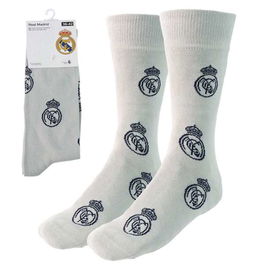 Cerdá Calcetines Niño Real Madrid Talla 27-30 y 31-34, Pack de 6.6 pares, Color Gris