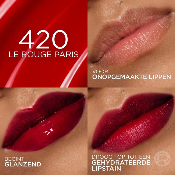L'Oréal Paris HYALURON TINT lip stain serum #420-Rouge Pari