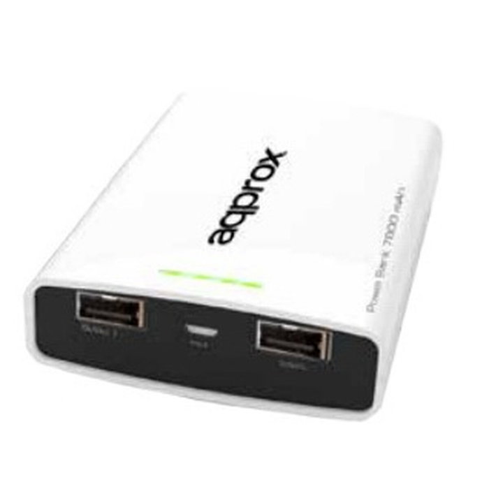 Approx Power Bank de bolsillo Universal Evolution 7800 mAh (Blanco)