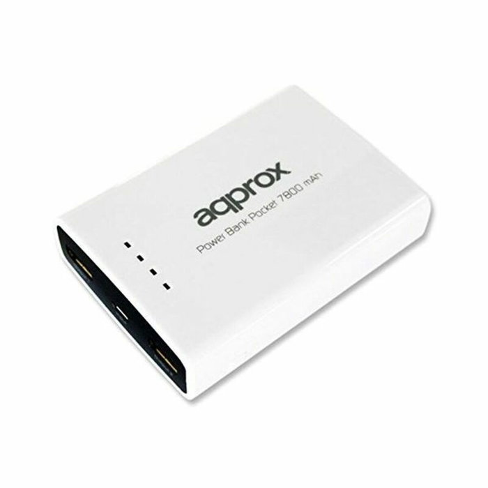 Approx Power Bank de bolsillo Universal Evolution 7800 mAh (Blanco)