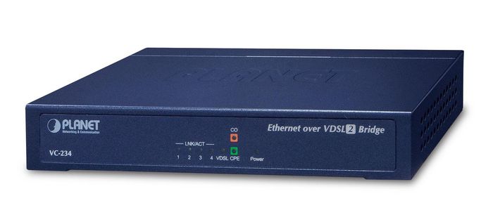 Planet VC-234 Puente wifi Ethernet a VDSL2 Azul