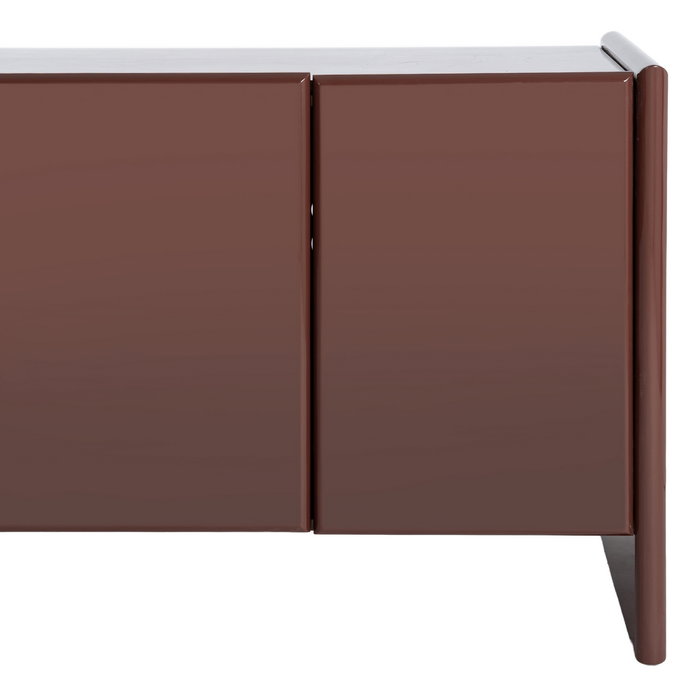 Aparador Lacado Granate Mármol-Dm Salón 163 X 45 X 75 cm Aparador Lacado Granate Mármol-Dm Salón 163 X 45 X 75 cm