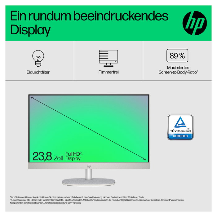 HP All-in-One PC 24-cr0112ng 23.8" Procesador Intel N100, 8GB RAM, 512GB SSD, FreeDOS HP All-in-One PC 24-cr0112ng 23.8" Procesador Intel N100, 8GB RAM, 512GB SSD, FreeDOS