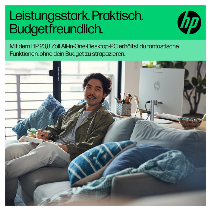 HP All-in-One PC 24-cr0112ng 23.8" Procesador Intel N100, 8GB RAM, 512GB SSD, FreeDOS HP All-in-One PC 24-cr0112ng 23.8" Procesador Intel N100, 8GB RAM, 512GB SSD, FreeDOS