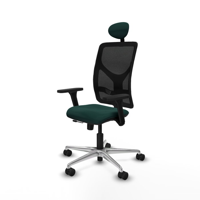 PIQUERAS Y CRESPO Silla de oficina Motilla con mecanismo Sincro/Traslack Verde botella y Negro PIQUERAS Y CRESPO Silla de oficina Motilla con mecanismo Sincro/Traslack Verde botella y Negro
