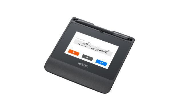 Wacom STU-540, Pantalla LCD TFT Amorfa de 5", 800 x 480 WVGA, con Lápiz de 142 x 9 mm, Negro