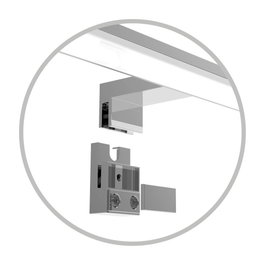 GSC Evolution Aplique Baño LED Laksa 12W 4000K IP44 Níquel