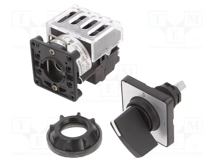 SCHNEIDER ELECTRIC Interruptor de leva 20A 2 posiciones 0-1 negro SCHNEIDER ELECTRIC Interruptor de leva 20A 2 posiciones 0-1 negro