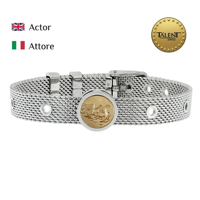 Pulsera Unisex Actor Talent Jewels TJA-3-01-01-1-235 Plateado