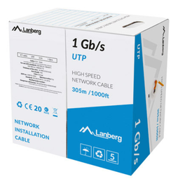 Lanberg LCU6-10CC-0305-O Cable de Red Naranja 305 m U/UTP (UTP)