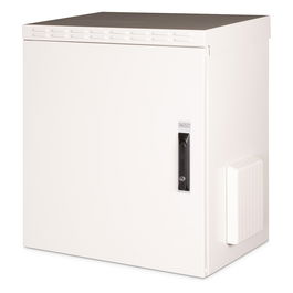Digitus Armario de Pared IP55 para Exteriores 600 x 450 mm (An x Pr), Bastidor de Pared, Carga Máxima 100 kg, Color Gris