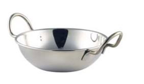 Plato Balti con asas de acero inoxidable 15 cm (Set de 10) Plato Balti con asas de acero inoxidable 15 cm (Set de 10)