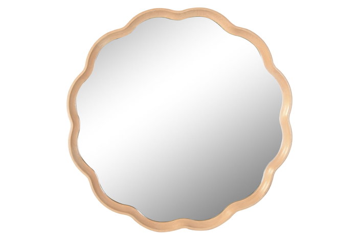 DKD Home Decor Espejo de Roble y Cristal Natural 80x80 cm DKD Home Decor Espejo de Roble y Cristal Natural 80x80 cm