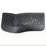 Conceptronic ORAZIO02PT Teclado y Ratón Inalámbrico Ergonómico QWERTY Portugués Negro para Oficina