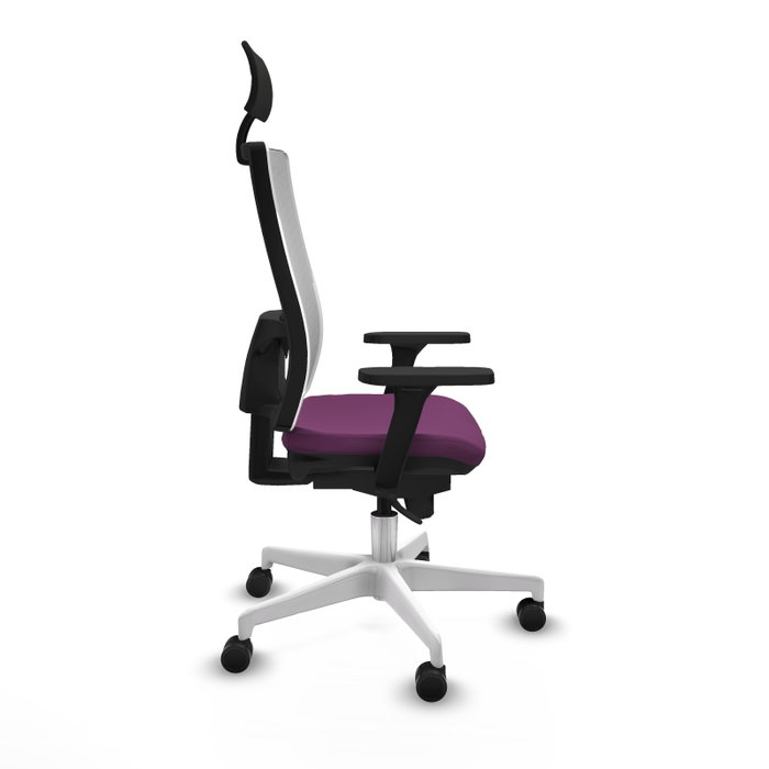 PIQUERAS Y CRESPO Silla de oficina Horna Morada y Blanca PIQUERAS Y CRESPO Silla de oficina Horna Morada y Blanca