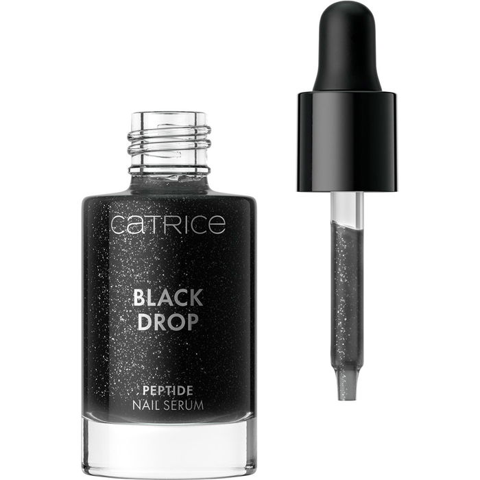 Catrice BLACK DROP Sérum para Uñas con Péptidos de Arándano, Glicerina y Pantenol, 8 ml - Tratamiento Nutritivo y Fortalecedor