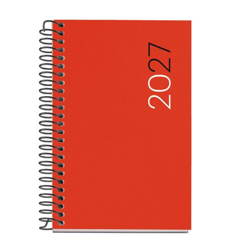 Miquelrius Agenda Anual 2027 Basic City con Espiral Rojo Miquelrius Agenda Anual 2027 Basic City con Espiral Rojo