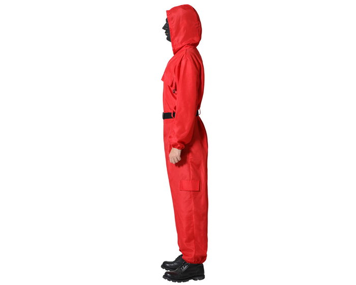 Disfraz Ladrón Rojo Adulto Mono con Capucha XS-S Disfraz Ladrón Rojo Adulto Mono con Capucha XS-S
