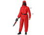 Disfraz Ladrón Rojo Adulto Mono con Capucha XS-S