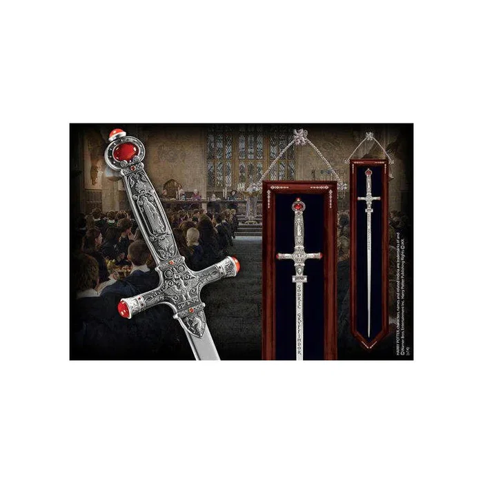 Noble Collection Réplica de la Espada de Godric Gryffindor con Placa de Madera Noble Collection Réplica de la Espada de Godric Gryffindor con Placa de Madera
