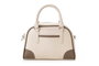 Lucky Bees 1282 Bolso de Cuero de Polivinilo, Elegancia y Versatilidad en Crema y Visón, Diseño Atemporal y Funcionalidad para Mujer