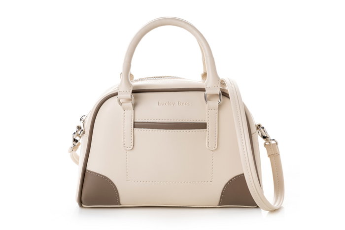 Lucky Bees 1282 Bolso de Cuero de Polivinilo, Elegancia y Versatilidad en Crema y Visón, Diseño Atemporal y Funcionalidad para Mujer Lucky Bees 1282 Bolso de Cuero de Polivinilo, Elegancia y Versatilidad en Crema y Visón, Diseño Atemporal y Funcionalidad para Mujer