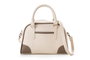 Lucky Bees 1282 Bolso de Cuero de Polivinilo, Elegancia y Versatilidad en Crema y Visón, Diseño Atemporal y Funcionalidad para Mujer