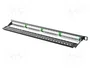 Lanberg Patch Panel 24 puertos categoría 6 FTP blindado negro 0.5U 19 pulgadas