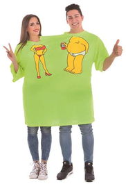 Creaciones Llopis Disfraz Adulto Camiseta Doble Cerveza Talla L