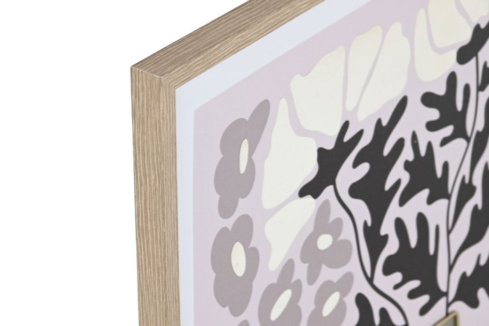 DKD Home Decor Cuadro Lienzo Florero 3D Set de 4 Unidades 45x60 cm