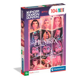 Clementoni Puzzle 104 piezas K-Pop Demon Hunters 21763 - Tamaño final 38 x 27 cm
