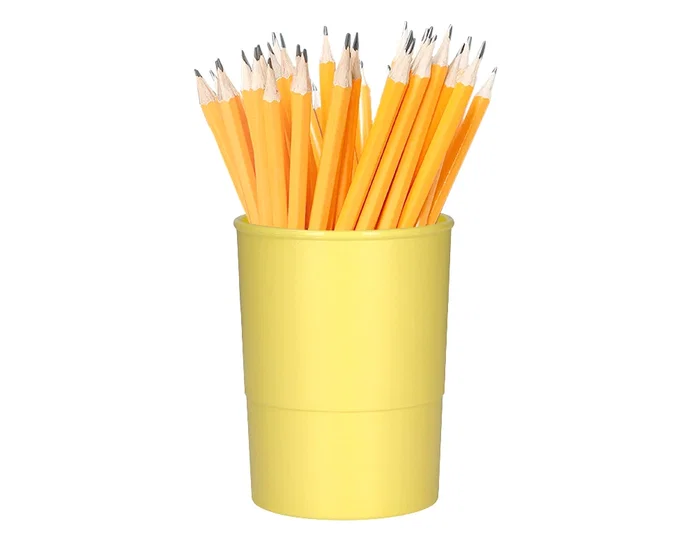 Q-connect Cubilete Amarillo Pastel Opaco