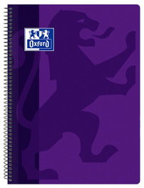 Bloc Oxford School Classic Tapa Pp Fº 80H Cuadric.4X4 90G Violeta (Set de 5)