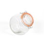 La Mediterranea Tarro de Vidrio con Clip 2 Posiciones, 1000 ml, Ancho 9.8 cm, Alto 15 cm, Largo 13.3 cm (12 Unidades)