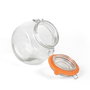 La Mediterranea Tarro de Vidrio con Clip 2 Posiciones, 1000 ml, Ancho 9.8 cm, Alto 15 cm, Largo 13.3 cm (12 Unidades)