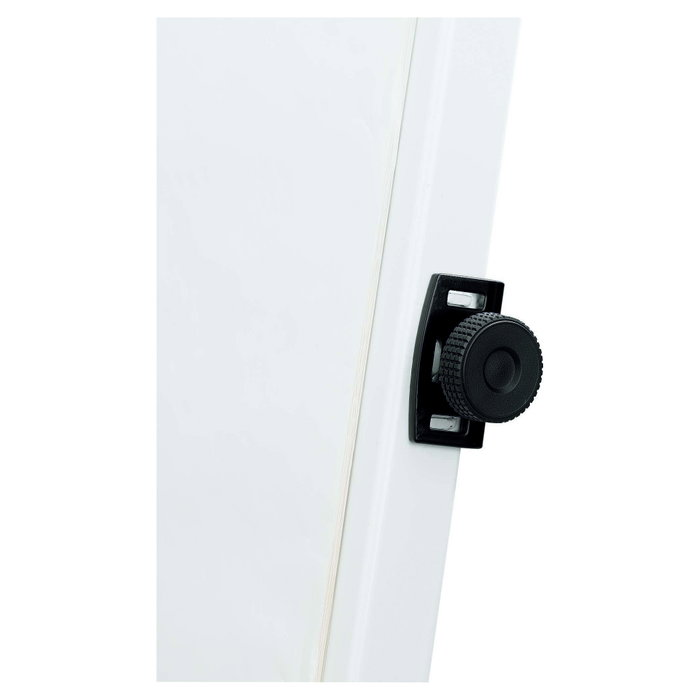 MAUL Flipchart MAULoffice con base redonda y 2 portapapeles plata