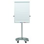 MAUL Flipchart MAULoffice con base redonda y 2 portapapeles plata