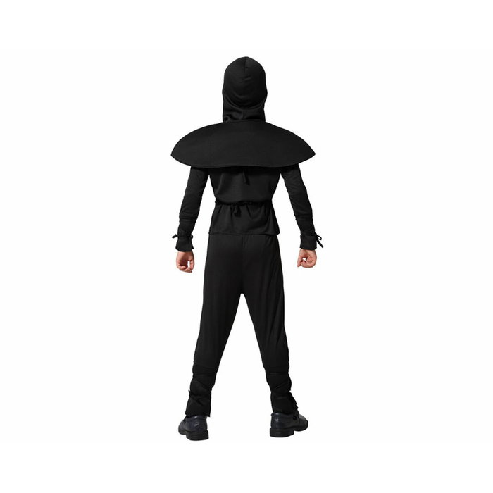 Disfraz Infantil Ninja Negro y Blanco 7-9 Años Disfraz Infantil Ninja Negro y Blanco 7-9 Años