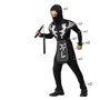 Disfraz Infantil Ninja Negro y Blanco 7-9 Años