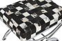 DKD Home Decor Descalzadora Acero y Piel con Rombos