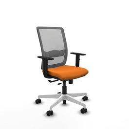 PIQUERAS Y CRESPO Silla de oficina Haches Naranja y Gris