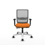 PIQUERAS Y CRESPO Silla de oficina Haches Naranja y Gris