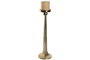 DKD Home Decor Portavela Moderno Dorado Aluminio 18.5 x 64.5 x 18.5 cm