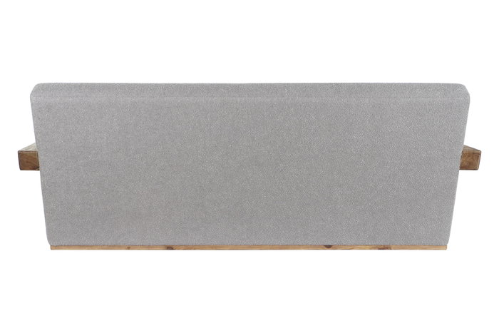 DKD Home Decor Sofá Gris Claro Natural 221 x 94 x 83 cm Boucle Poliester Madera Reciclada DKD Home Decor Sofá Gris Claro Natural 221 x 94 x 83 cm Boucle Poliester Madera Reciclada