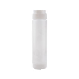 TABLECRAFT - 16SV/6 - Pack de 6 unidades - Botella incolora con tapa valvetop con boca 53 mm. 473 ml - 5,9 x 5,9 x 21,9 cm - Blanco translúcido