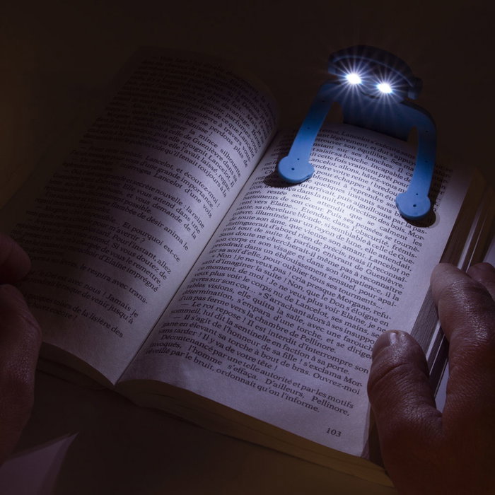 Be Mix Lámpara Lectura Hombre Flexible, Útil como Marcapáginas y Soporte Móvil