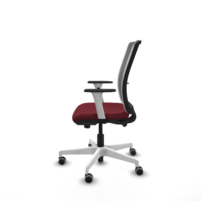 PIQUERAS Y CRESPO Silla de oficina Haches Granate y Gris PIQUERAS Y CRESPO Silla de oficina Haches Granate y Gris