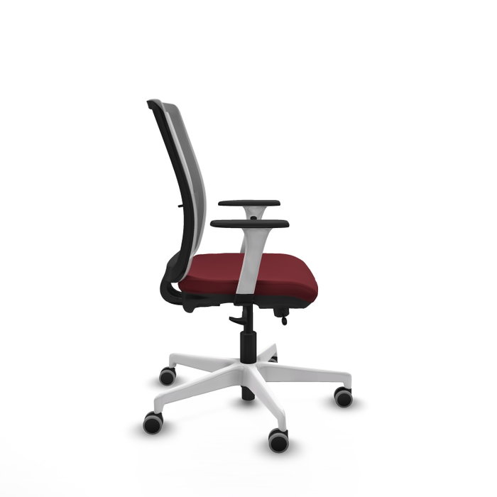 PIQUERAS Y CRESPO Silla de oficina Haches Granate y Gris PIQUERAS Y CRESPO Silla de oficina Haches Granate y Gris